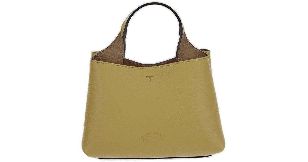 関税込【TOD'S】 Logo Embossed Micro Crossbody Bag Tod's Logo Embossed Micro Crossbody Bag in Green | Lyst