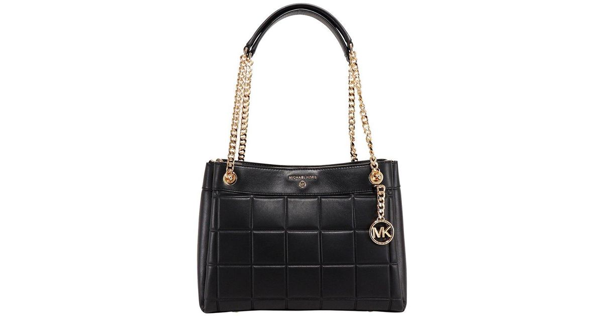MICHAEL Michael Kors Susan Medium Shoulder Bag in Black Lyst