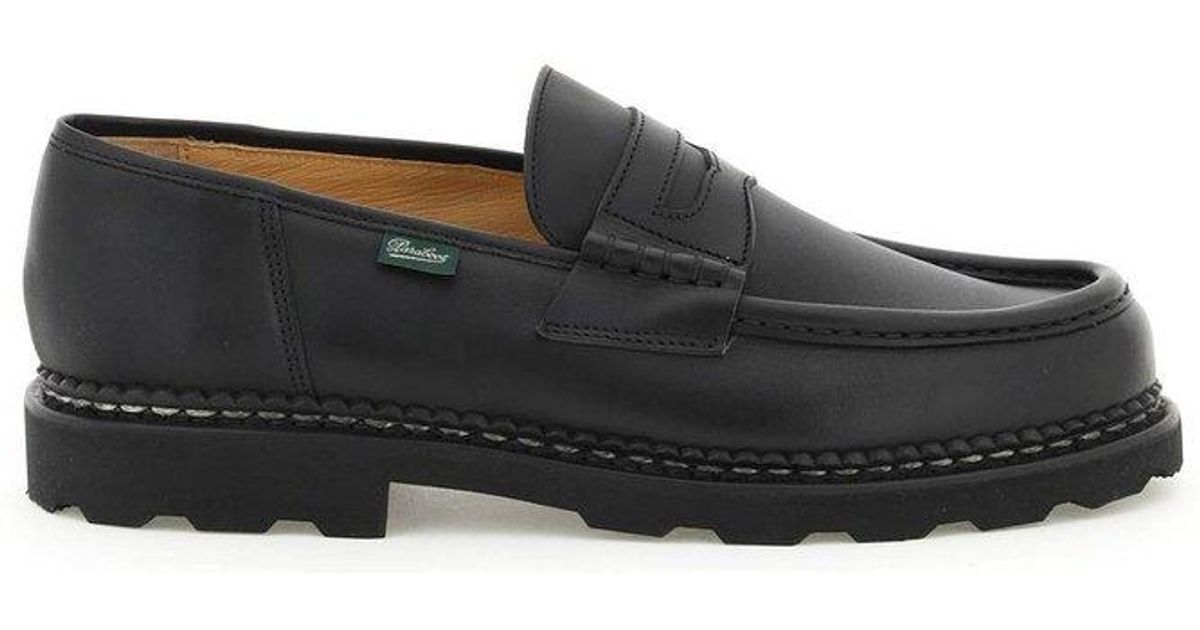 Paraboot Reims Penny Loafers in Black for Men | Lyst