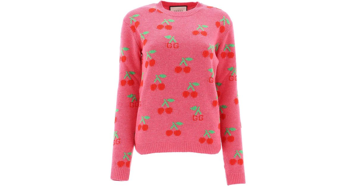 gucci cherry sweater