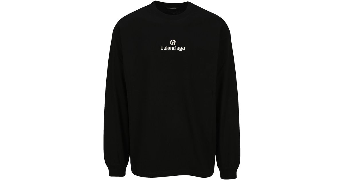 Balenciaga Cotton Sponsor Print Long 