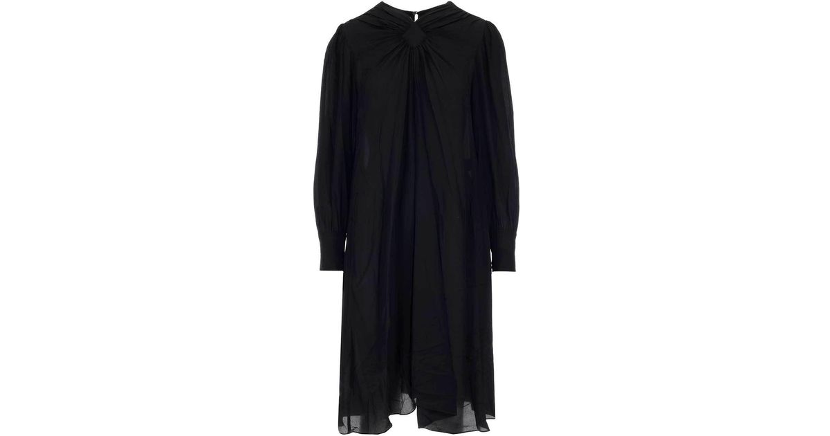 Étoile Isabel Marant Silk Yana Dress in Black - Lyst