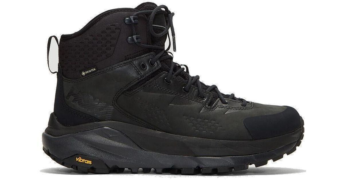 Hoka One One Leather Sky Kaha Gtx Hiking Boots in Black for Men | Lyst UK