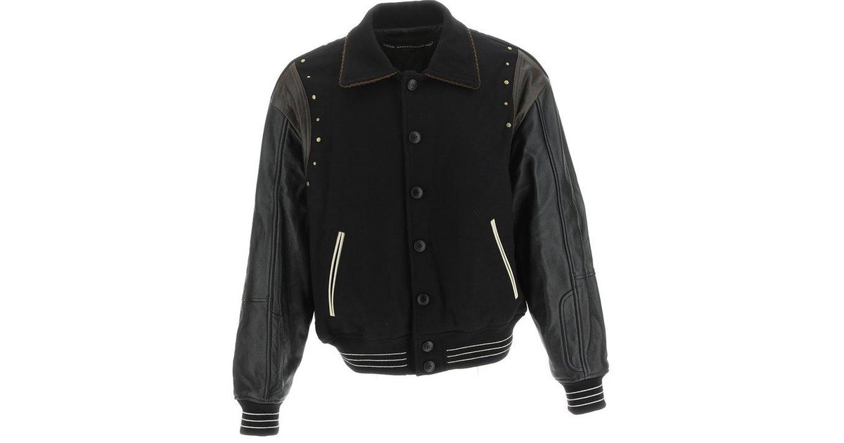 Andersson Bell Motorcycle Leather Varsity Jacket