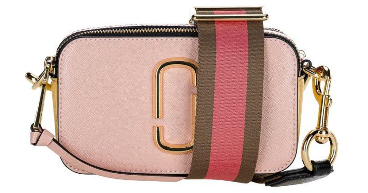Marc Jacobs Leather The Snapshot Camera Bag in Pink | Lyst UK