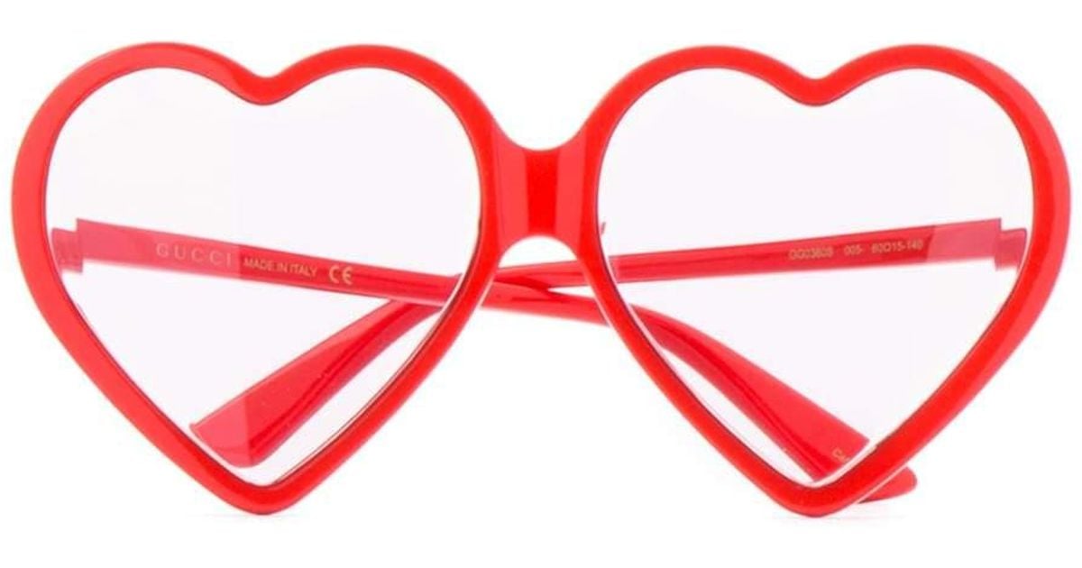 heart sunglasses gucci