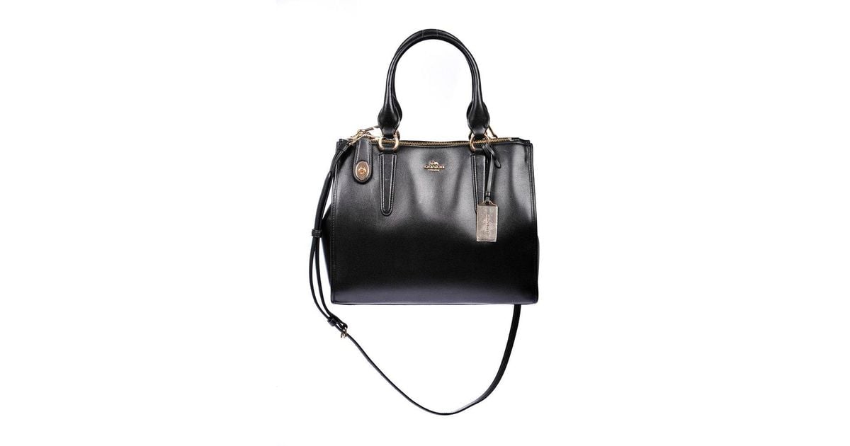 COACH Logo Lettering Tote Bag in Black | Lyst