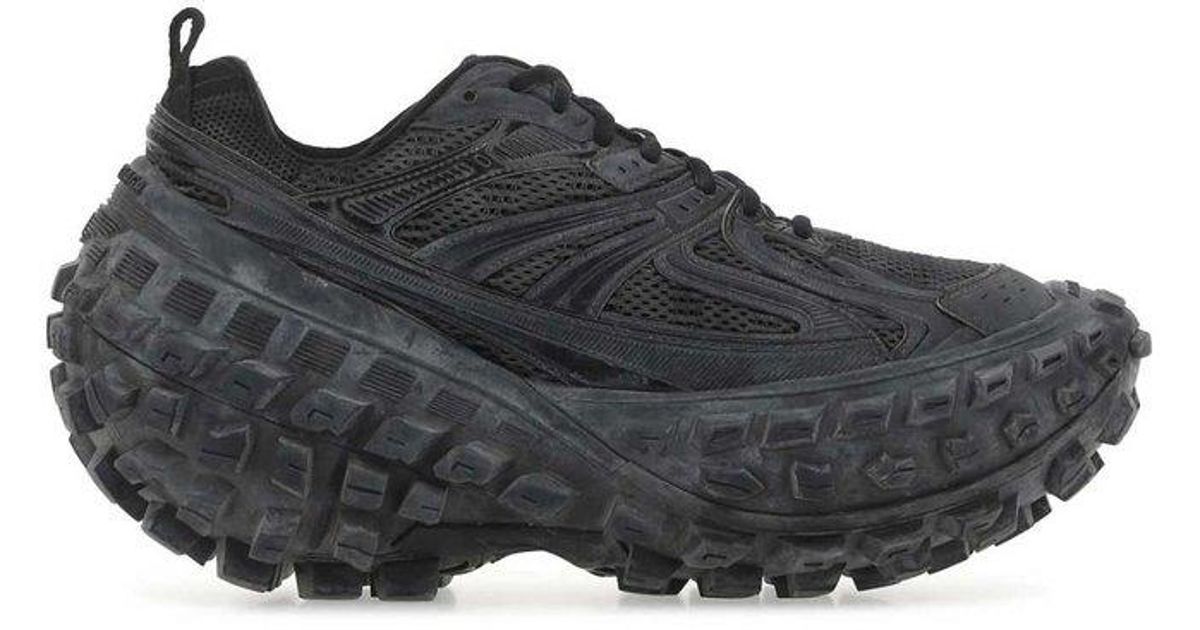 Balenciaga Synthetic Defender Wornout Effect Sneaker in Black for Men