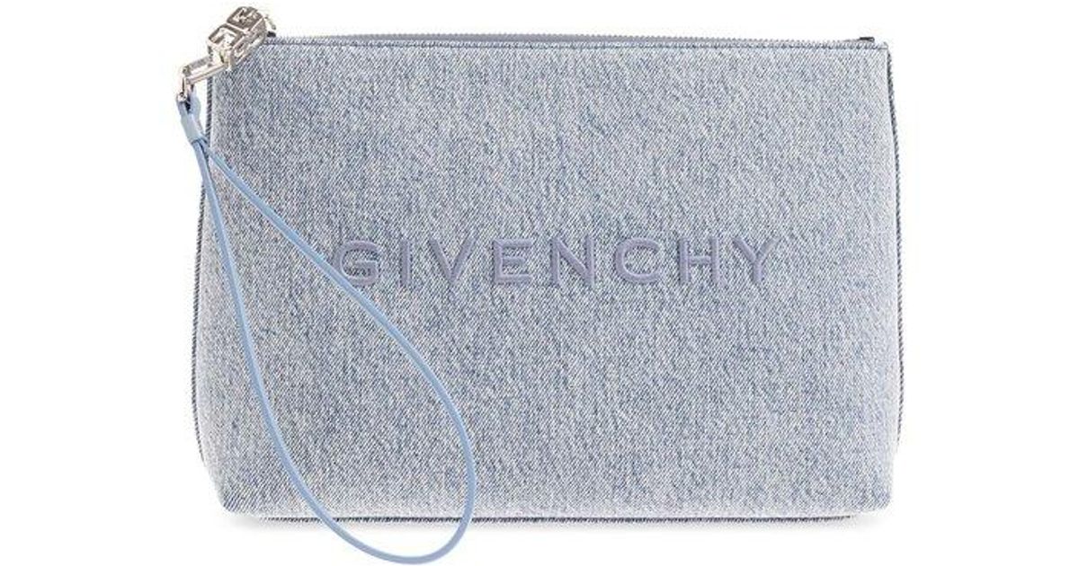 Givenchy Pouch With Logo, in Blue | Lyst