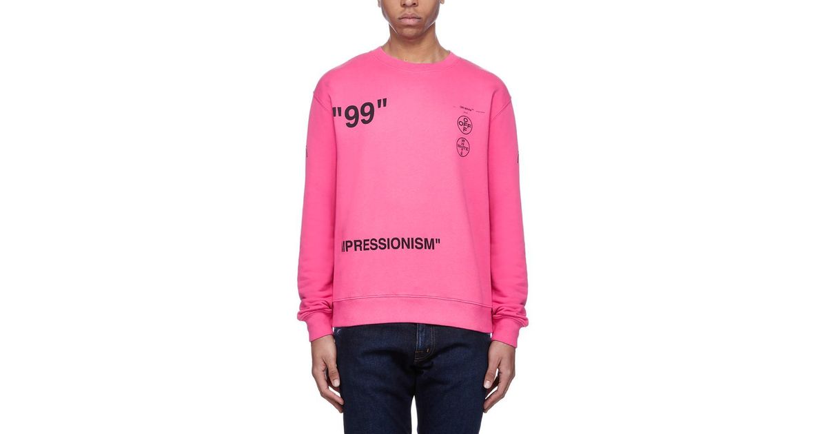 pink off white sweater