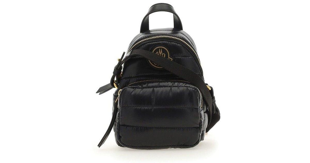 Moncler Kilia Logo Patch Quilted Small Backpack in Black Lyst