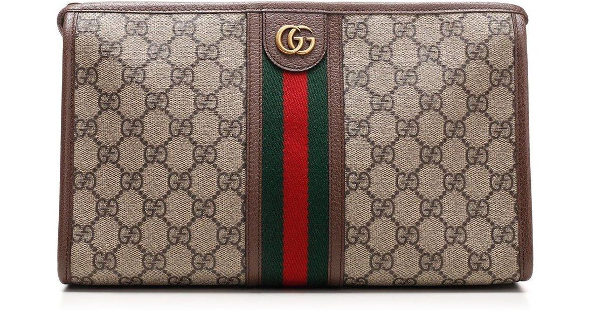 Gucci Mini Ophidia Toiletry Case Brown Gg Supreme Canvas Weekend/Trave -  MyDesignerly