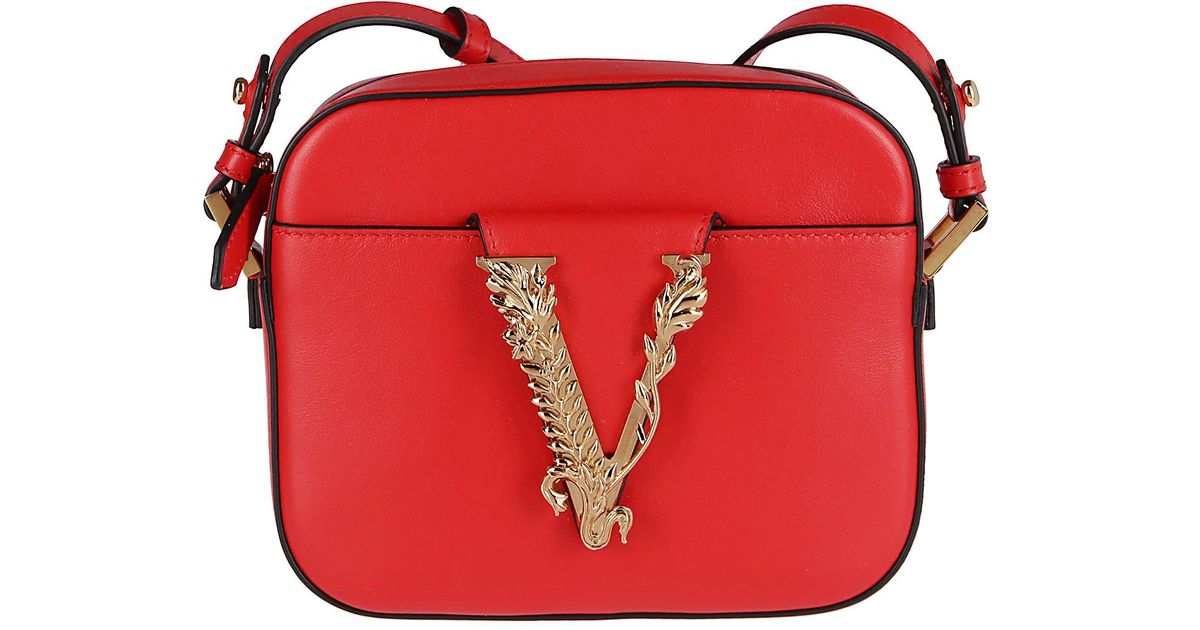 Versace Virtus Camera Bag Leather at 1stDibs
