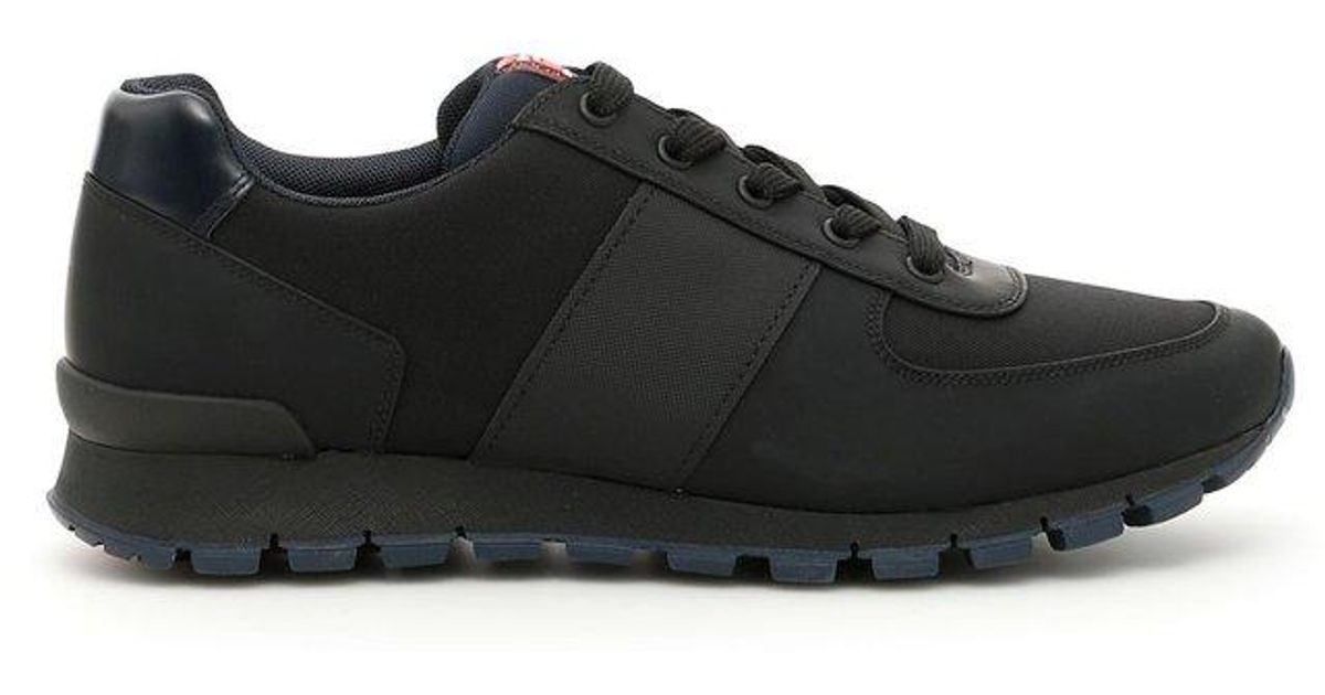 mens prada match race sneakers