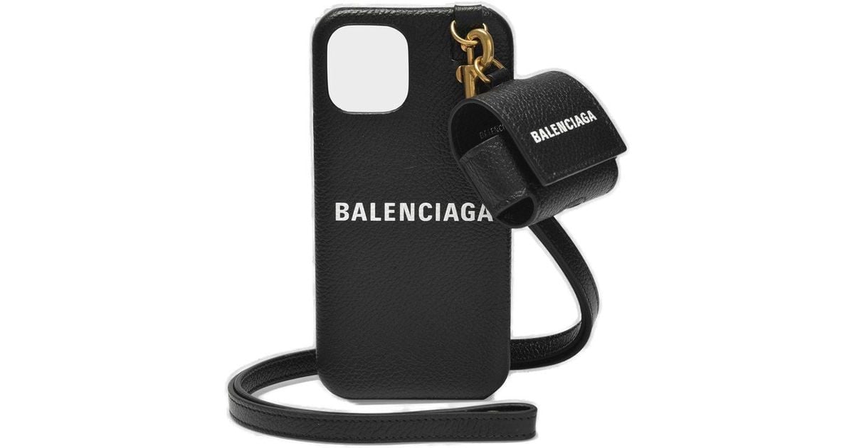 希少 BALENCIAGA AirPodsケース チェーンショルダー ストーン