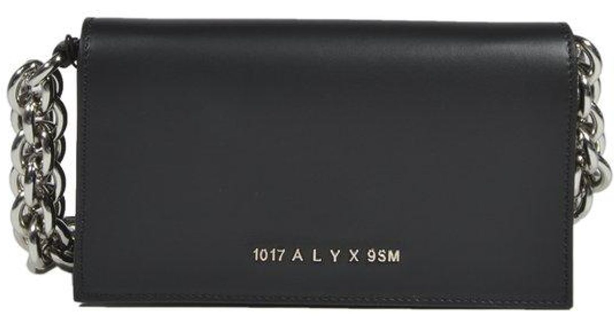 1017 ALYX 9SM Leather Giulia Chain Clutch Bag in Black - Save 5 
