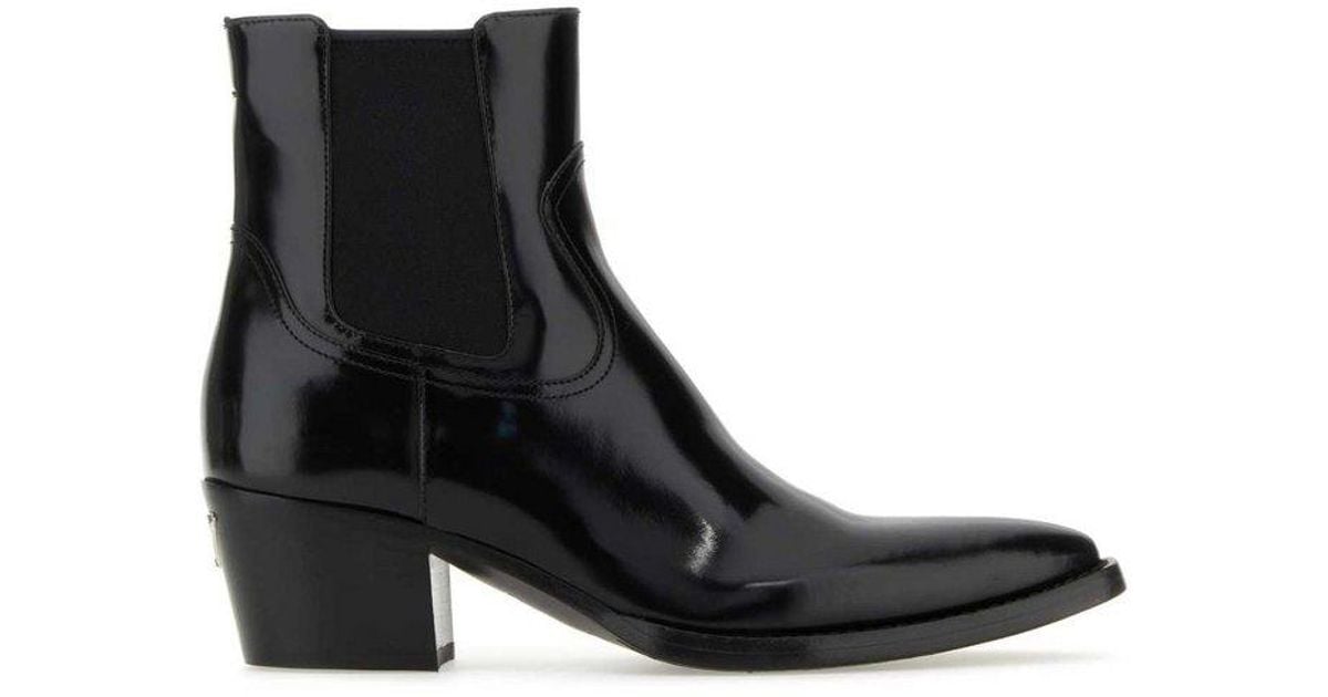 Prada Slip-on Chelsea Boots in Black | Lyst