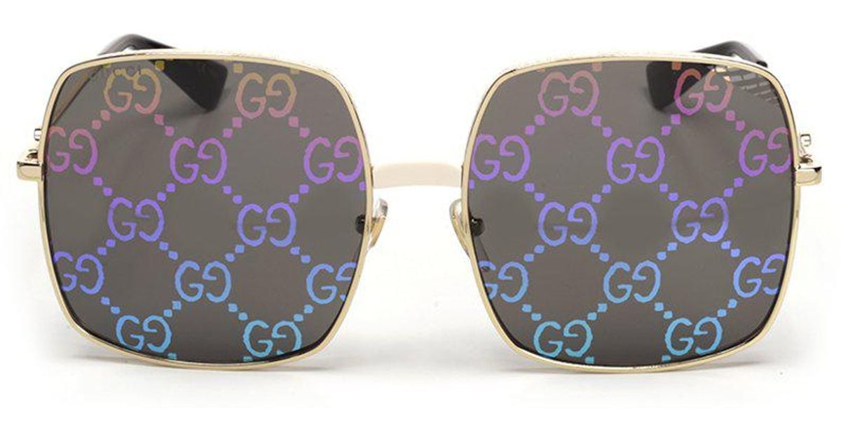 Gucci Hologram Sunglasses in Gray - Lyst
