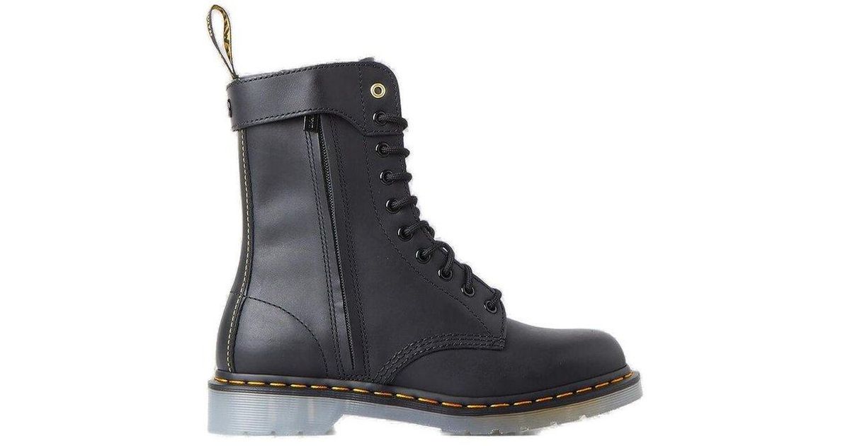 Yohji Yamamoto X Dr.martens 1490 Lace-up Boots in Black for Men | Lyst