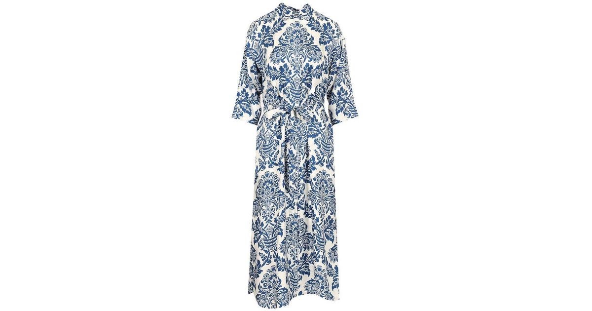 max-mara-Blue-Camelia-All-Over