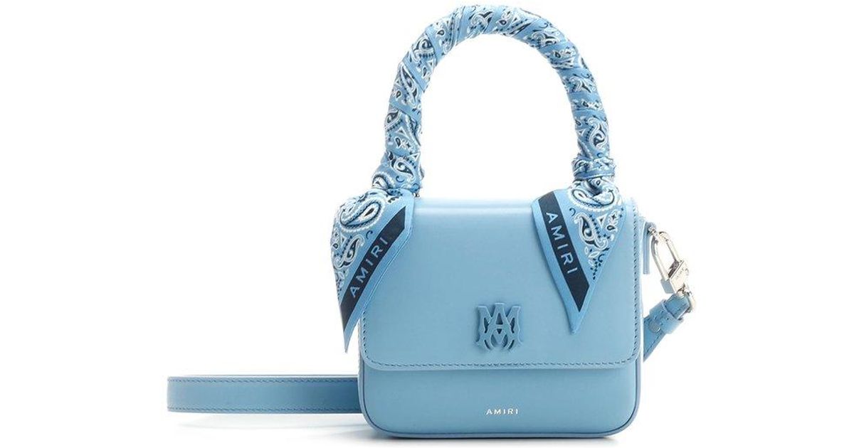 Amiri Bandana Micro Handbag in Blue | Lyst
