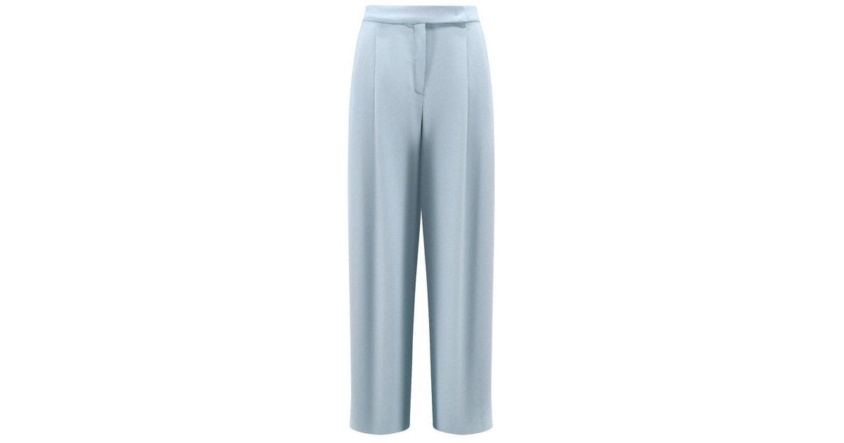 パンツ PINKO Montano viscose trousers with pinces Azzurro Montano viscose trousers with pinces PINKO - Nugnes1920