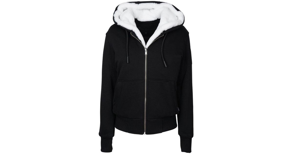 Moose Knuckles Cotton Bunny 2 Zip-up Hoodie in Black | Lyst Canada