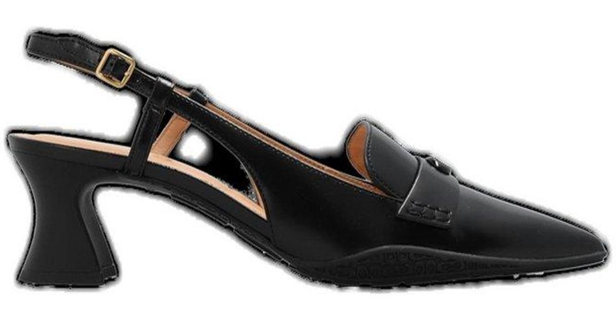 COACH Nikola Slingback Pointedtoe Pumps in Black Lyst