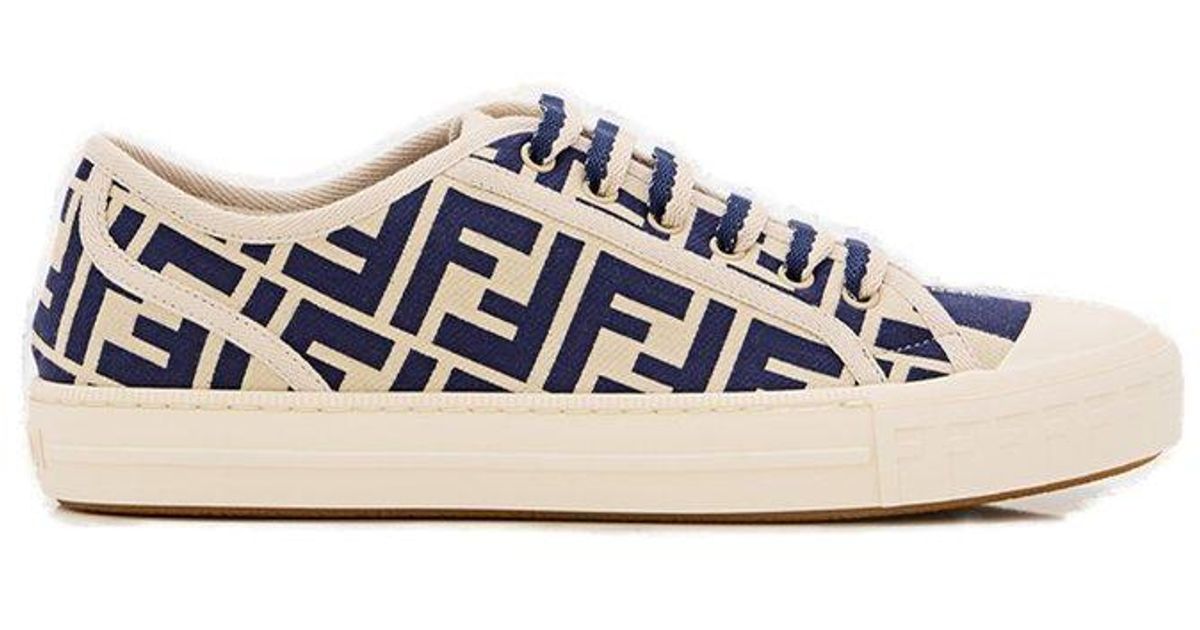 Fendi Domino Sneakers in White | Lyst Canada