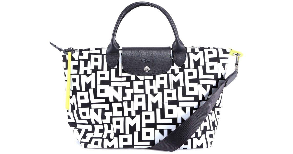 longchamp black and white