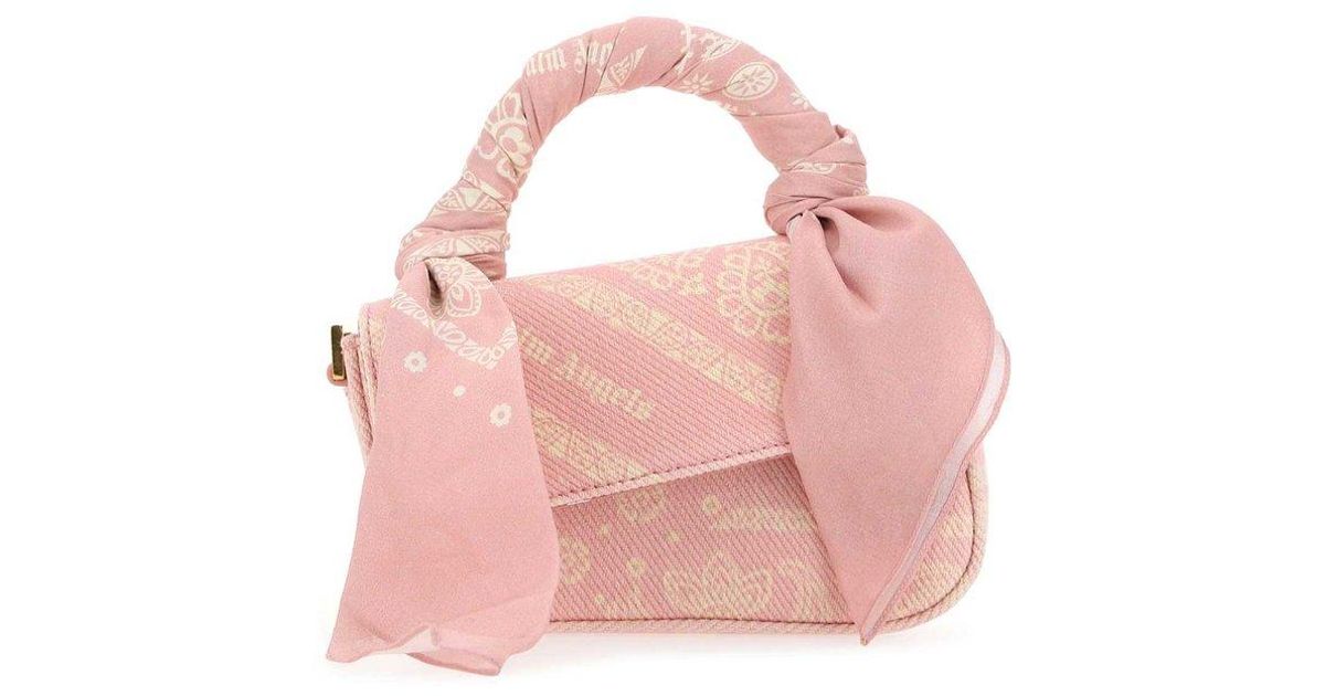 Palm Angels Bandana Crash Mini Tote Bag in Pink | Lyst