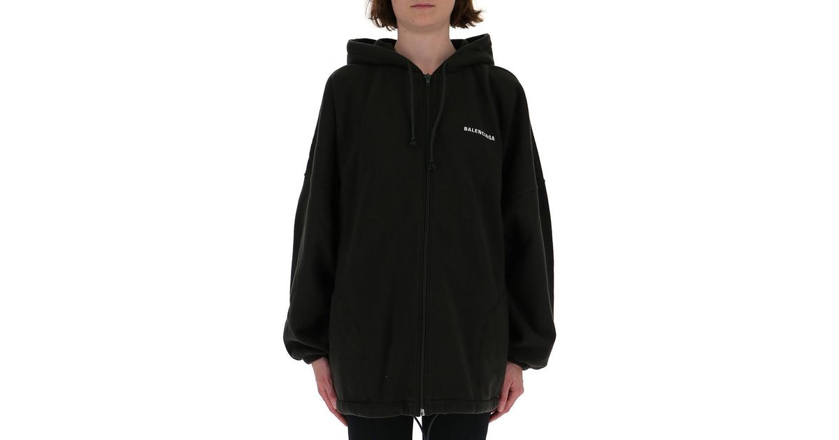 balenciaga oversized logo hoodie