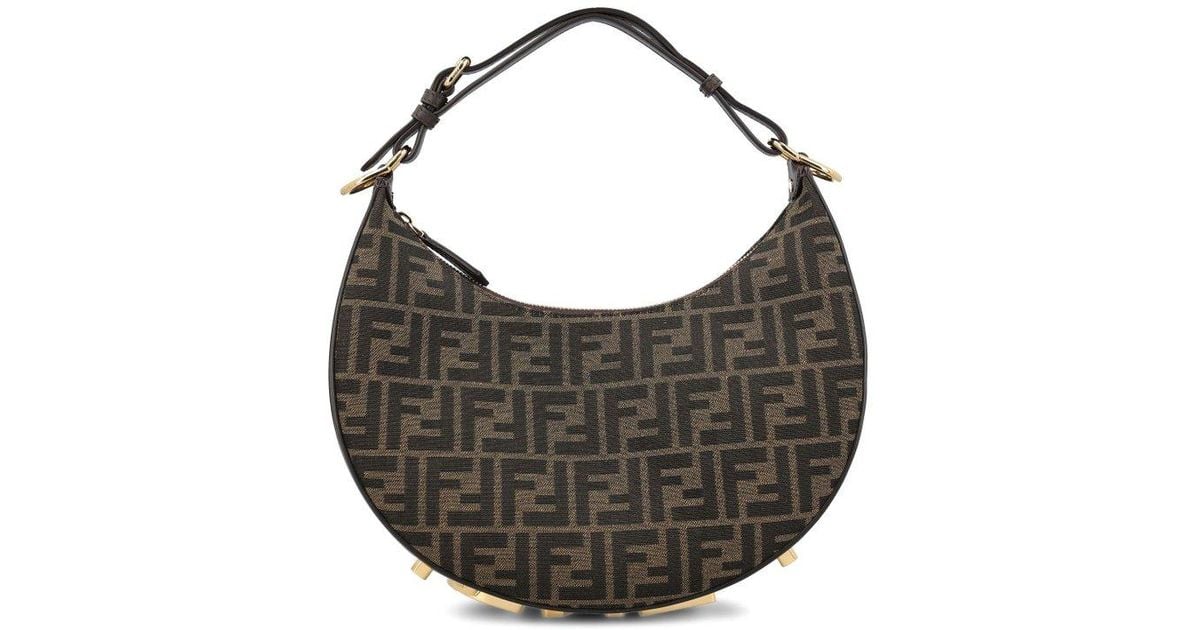 Fendi zucca large hobo bag deals tobacco