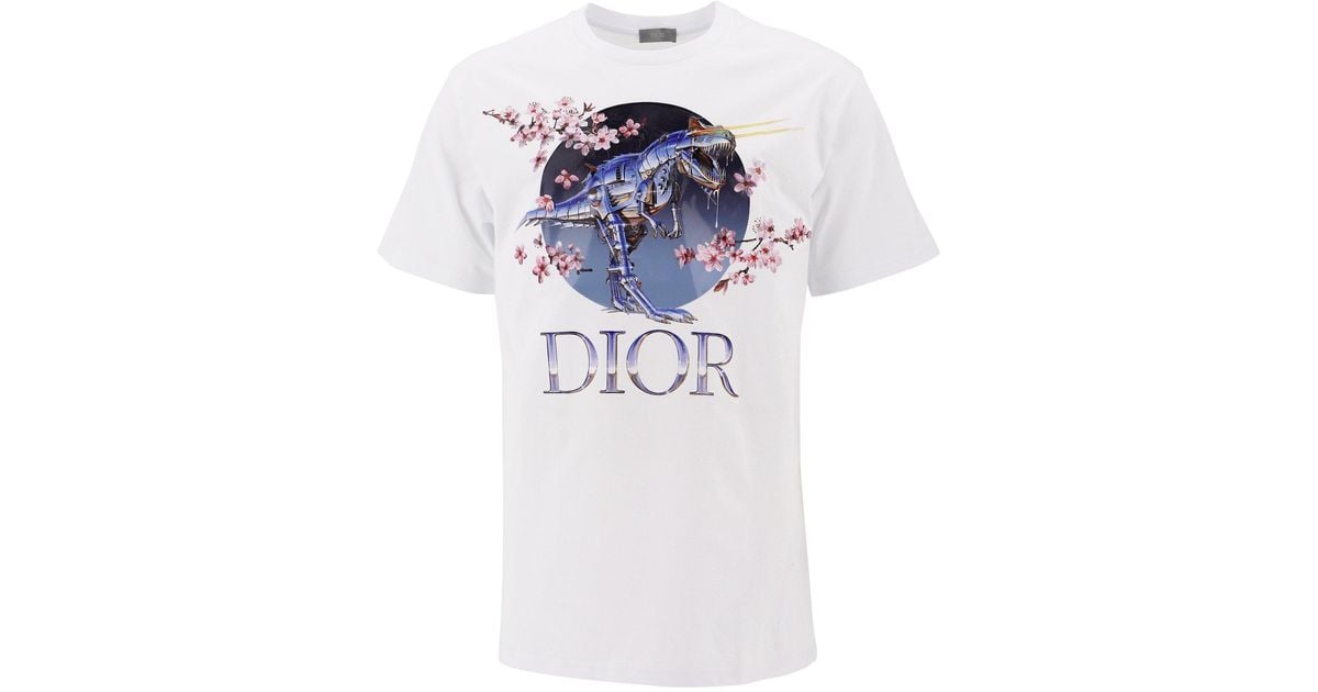 Dior Homme Dior X Sorayama Dinosaur Printed Tshirt in Black for Men  Lyst