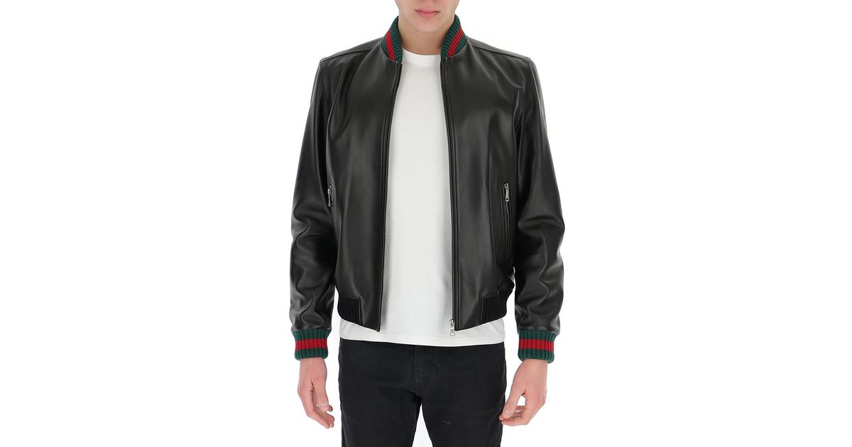 Gucci 2017 Leather Evening Jacket - Black Jackets, Clothing - GUC1338151