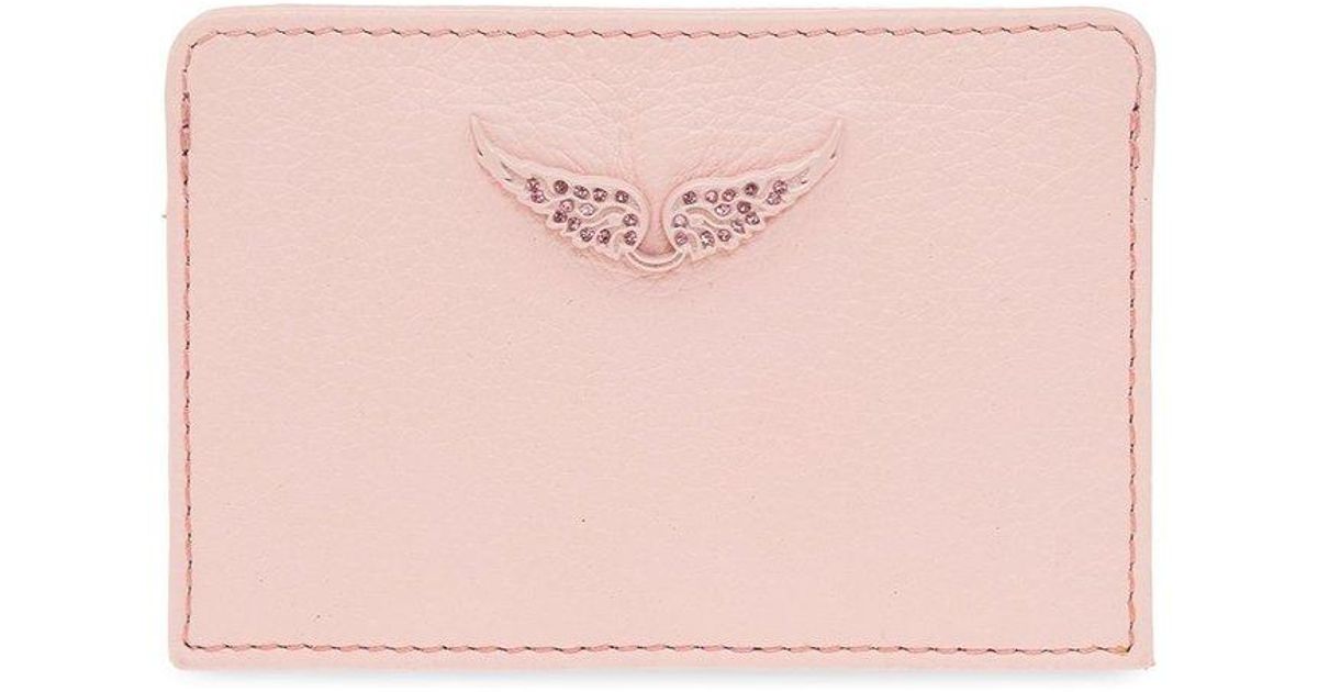 カードケース・名刺入れ ZADIG&VOLTAIRE ZV CARDS HOLDER Red Grained Leather Card Holder | Zadig&Voltaire