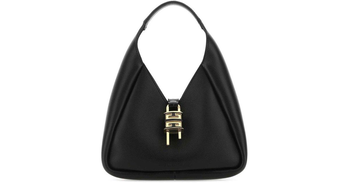 Givenchy Leather G-hobo Ha in Black | Lyst Givenchy Black Leather G-hobo Ha