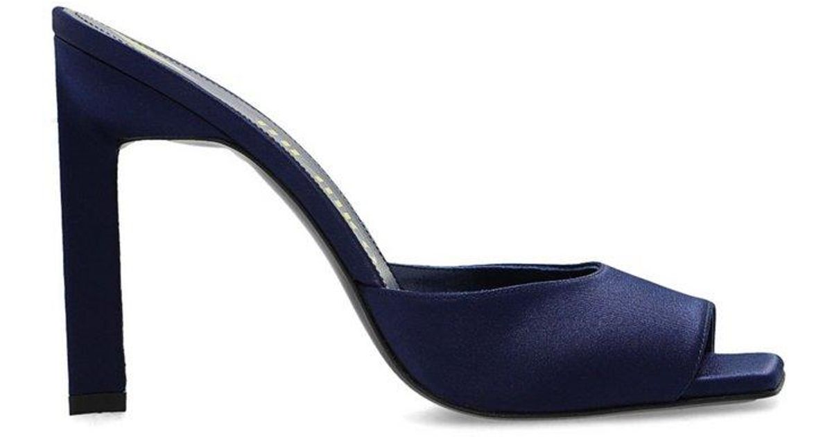 The Attico Kaia Heel Sandals in Blue | Lyst