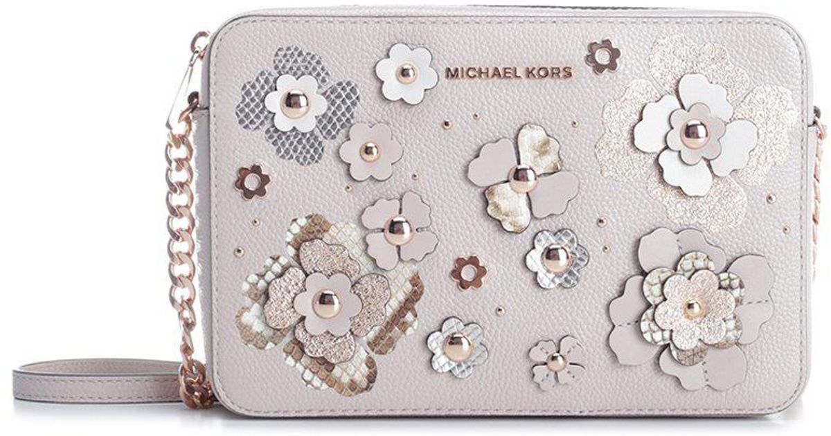 michael kors pink flower purse