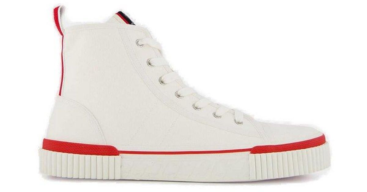 Christian Louboutin Super Pedro 40 Jacquard Toile Mono Sneaker | In-Store Only main image 1