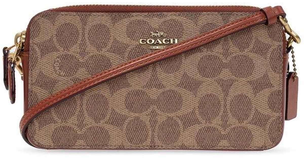 COACH 'kira' Shoulder Bag in Brown Lyst