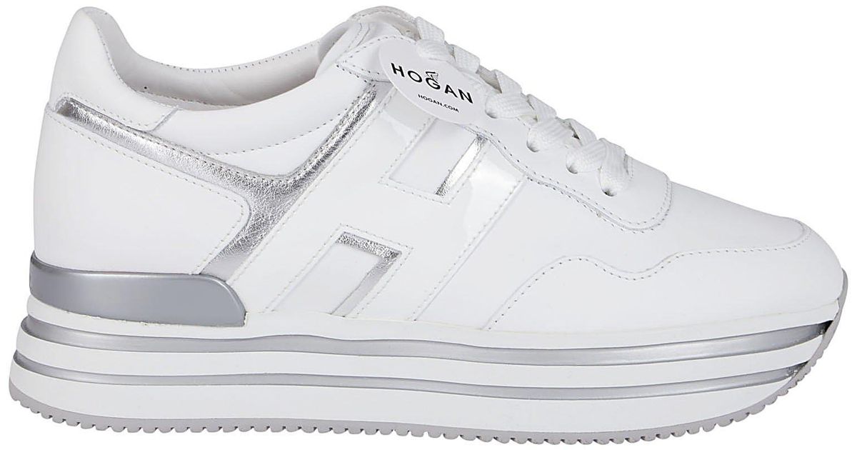 Hogan Leather Midi H222 Sneakers in White - Lyst