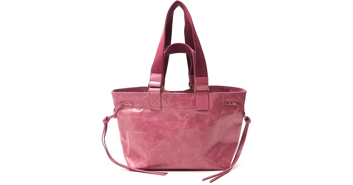 Isabel Marant Leather Bagya Tote Bag in Pink - Lyst