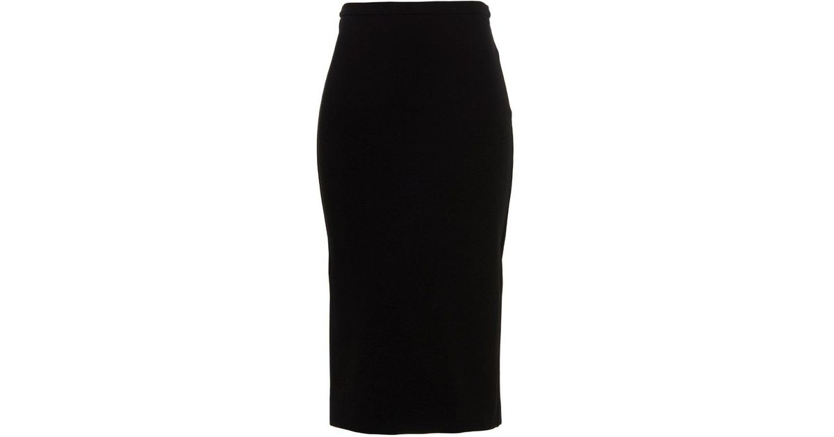 Max Mara Felice Midi Skirt in Black | Lyst