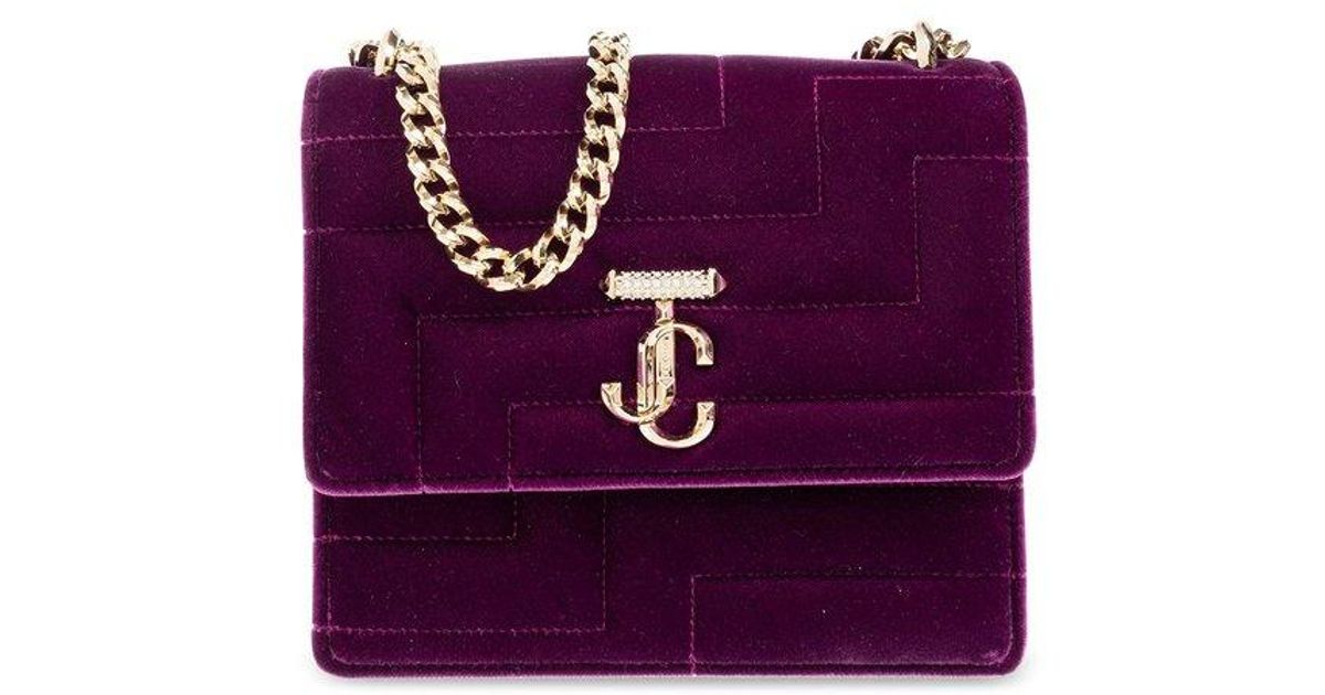 Jimmy Choo Avenue Quilted Shoulder Bag in Purple Lyst