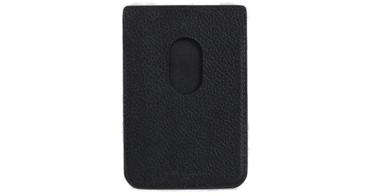 Balenciaga Leather Cash Magnet Card Holder In Black White Black For 