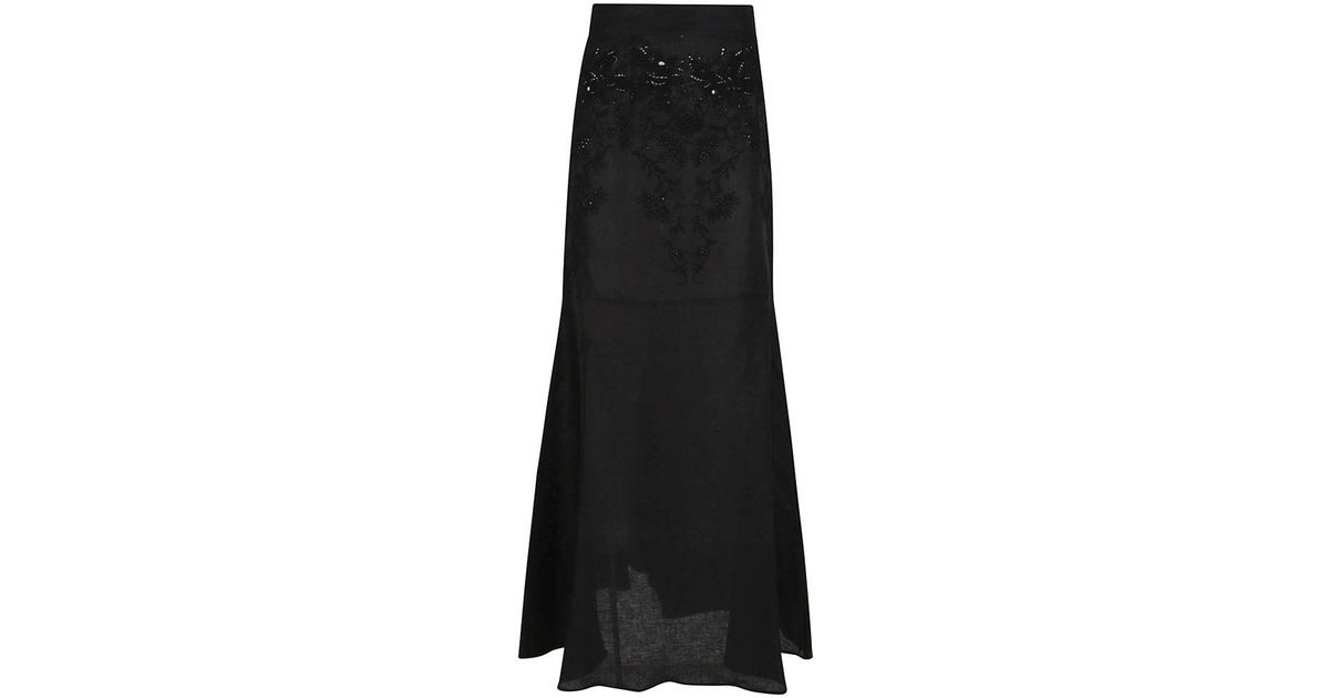 スカート ERMANNO SCERVINO FW24 Long cloth skirt (D452O302HNG 95708) Ermanno scervino Long cloth skirt available on julian