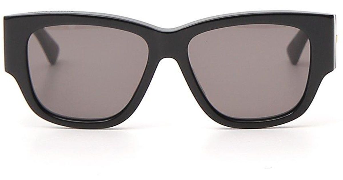Bottega Veneta Oversized Cat-eye Sunglasses in Black - Lyst
