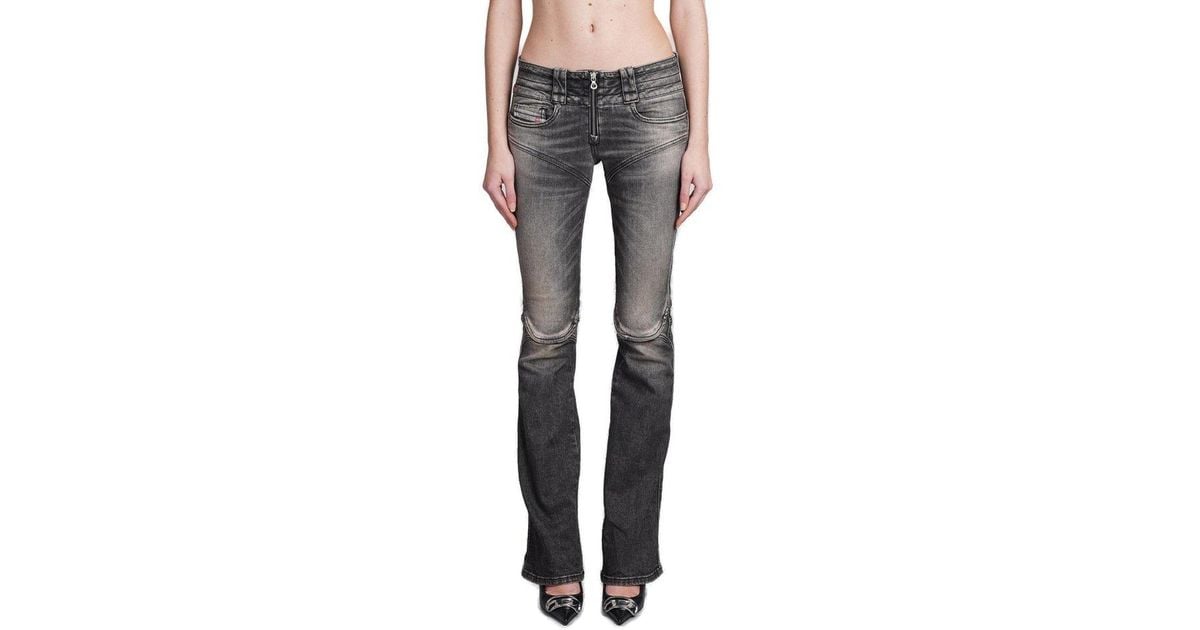 DIESEL Belthy 0jgal Panelled Bootcut Jeans in Gray | Lyst DIESEL Belthy 0jgal Panelled Bootcut Jeans in Gray | Lyst