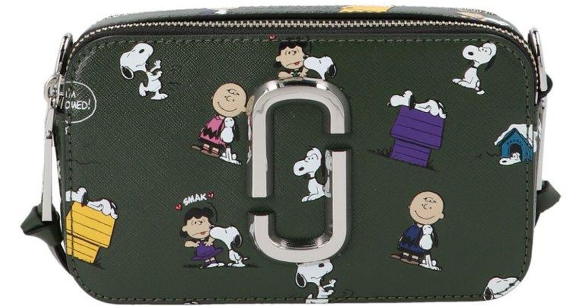 Marc Jacobs X Peanuts The Snapshot Camera Bag in Green Lyst